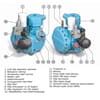 Hydraulisk drevet kompresssor for hydraulikk, diesel eller elektrisk motor