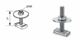 Formontert bolt TMN-M8 60 mm