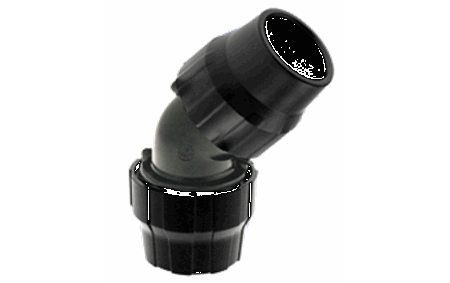 45° Albue aluminium d. 40 mm