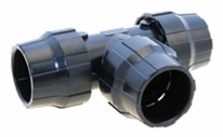 Aluminium T-Stykke d. 50 mm