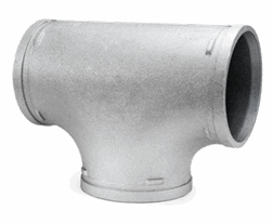 Likt T-Stykke aluminium 168,3 mm - 6 stusser med spor