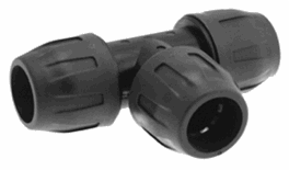 T-Stykke i HR-Polymer d. 25 mm