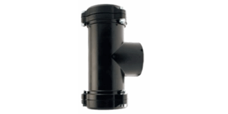 Aluminium gjenge T-Stykke hun gjenge d. 110x3